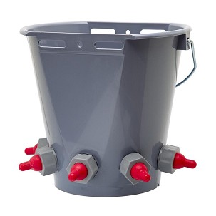 Kanta za napajanje jagnjadi sa 5 cucli siva