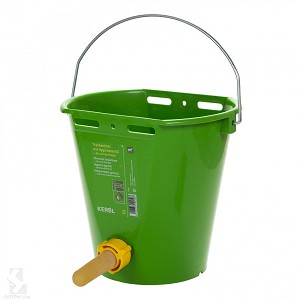 Kanta za napajanje teladi sa jednom cuclom zelena 8l Kerbl