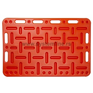 Ploča za teranje svinja plastična crvena 120x76cm