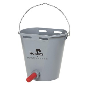 Kanta za napajanje teladi sa cuclom 8lit siva