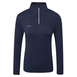 Majica dugih rukava za jahanje teget XXL Covalliero