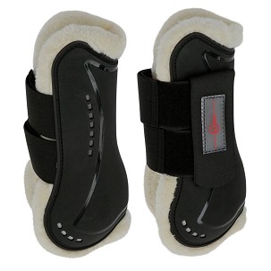 Kamašne sa krznom za konje 2 cob crne TecAir