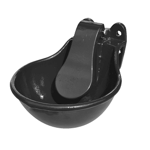 Pojilica emajlirana sa crnim jezičkom crna