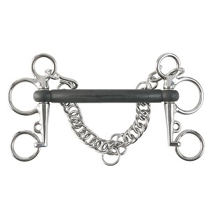 Žvala za konje 115 mm gumena ravna Pelham