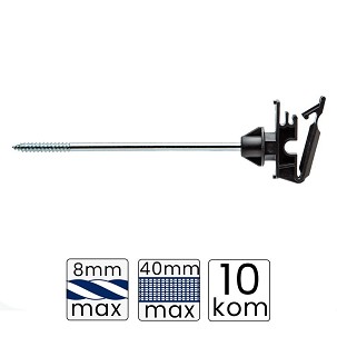 Izolator za električnog pastira za trake produženi 150mm 10/1