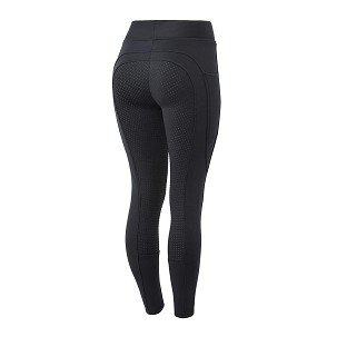 Pantalone za jahanje ženske zimske teget 40 Full Grip