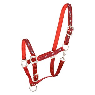 Kötőfék lovaknak piros cob Little Hors