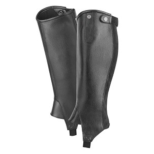 Čepsovi za jahanje crni XL kožni Exclusive