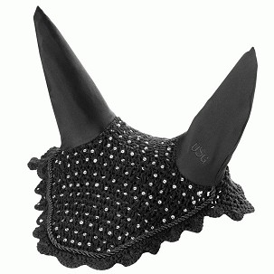 Fülvédő lovaknak fekete Glamorous 3 full