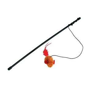 Igračka pecaljka sa mišem za mačke