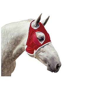 Kapa za glavu sa otvorom za oci i uši crvena