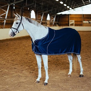 Prekrivač za konje saten teget 135/195cm