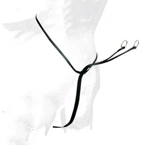 Martingal za konje kožni crni 1 pony Castecus