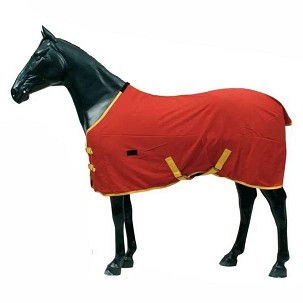 Prekrivač za konje platneni crveni 185cm