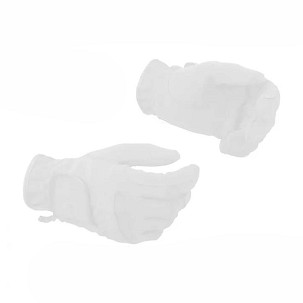 Rukavice za jahanje velur bele XS