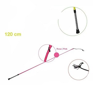 Bič za dresuru konja sa neklizajućom drškom Neon pink