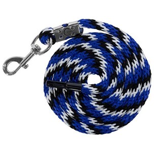 Uže za vođenje konja sa karabinjerom 2m plavo-crno-belo