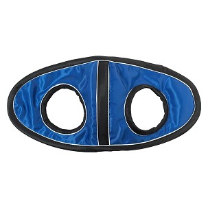 Kapa sa otvorom za uši plavo-crno-bela