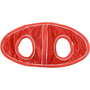 Kapa sa otvorom za uši crveno-crveno-bela