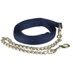 Uže za vodenje konja sa lancem teget 2,4 m Finntack