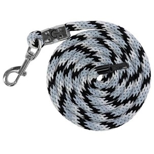 Uže za vođenje konja sa karabinjerom 2m crno-belo
