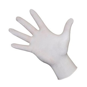 Rukavice Latex bele L Classic 100/1