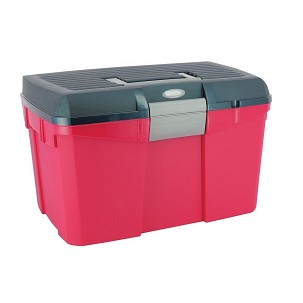 Kutija za pribor za negu konja crvena