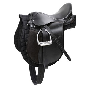 Sedlo za konje crni komplet 17,5"