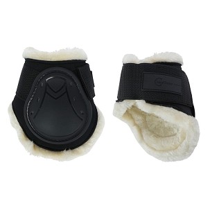 Lábszárvédő lovaknak hátsó lábakhoz fekete Cob TecAir Soft