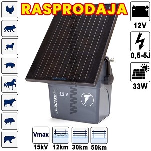 Električni pastir Secur Sun sa solarnim panelom