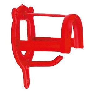 Držač za uzde i ulare metalni crveni