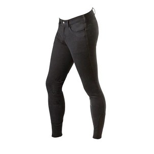 Pantalone za jahanje muške crne 54 BasicPlus