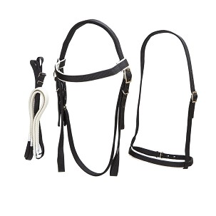 Uzda sa dizginama od gurtne crno