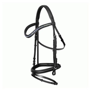 Kožna uzda sa dizginima Marla crna 3 full