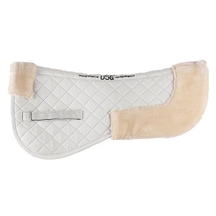 Podloga za sedlo bež-belo