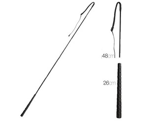 Bič za zaprežnu vožnju crni 115cm