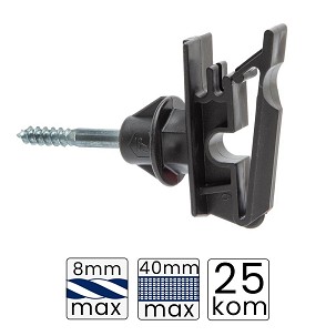 Izolator za električnog pastira za traku do 40mm 25/1