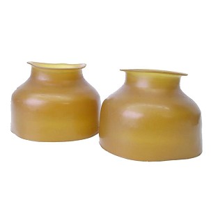 Zvono za kopita za zadnje noge L svetlo braon Finntack