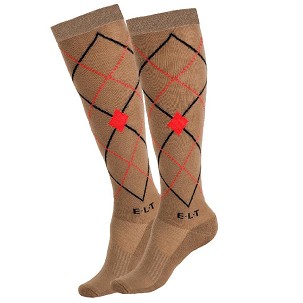 Lovaglózokni bézs-piros M Argyle ELT
