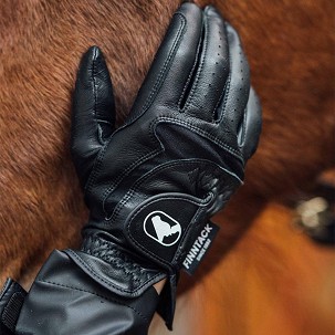 Rukavice za kasače kožne crne XL Finntack