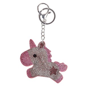 Privezak za kljuceve unicorn rozi