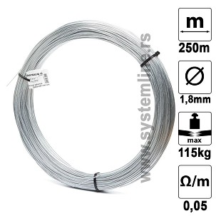 Čelična žica za električnog pastira 1,8mmx250m