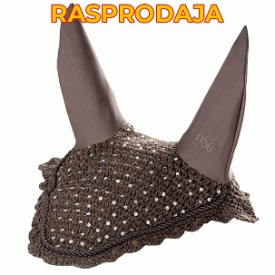 Ušne kape za konje braon Glamorous 3 full