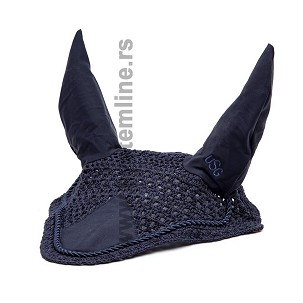 Fülvédő lovaknak sötétkék kötött 3 full