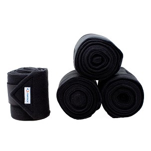 Bandaža za konje sa čičak trakom crna 4m 4/1 Finntack Pro