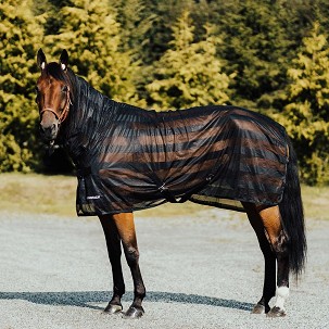 Prekrivac za konje mrežasti crni 175/125cm