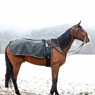 Prekrivac za konje vodootporni ispod velikog ama crni M