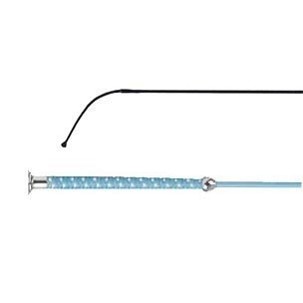 Bič za konje za dresuru 120cm svetlo plavi