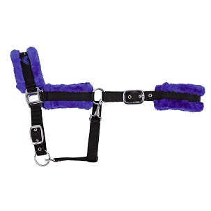 Ular za konje sa krznom 2 cob teget-crni