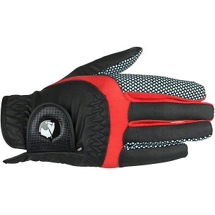 Rukavice za trke ProNorte crno-crvene 12